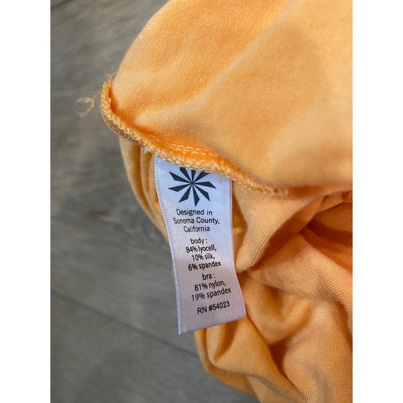 Athleta Cressida Dress Tiger Lily Orange Size Medium Maxi - Picture 9 of 10